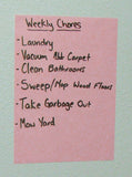 Magic Whiteboard Letter-sized 20 Sheets PINK (8.25” x 11.75”) Portable Dry-Erase Surface (MW1223)