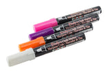 Uchida Bistro Chalk Markers Dry Erase Markers | PINK ORANGE YELLOW PURPLE | Erasable (MW5324)