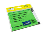 Magic Whiteboard Sticky Notes Pad GREEN 50 Sheets (4”x4”) Portable Dry-Erase Surface (MW1352)