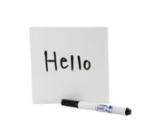 Magic Whiteboard Sticky Notes Pad WHITE 50 Sheets (4”x4”) Portable Dry-Erase Surface (MW1351)