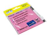 Magic Whiteboard Sticky Notes Pad PINK 50 Sheets (4”x4”) Portable Dry-Erase Surface (MW1353)