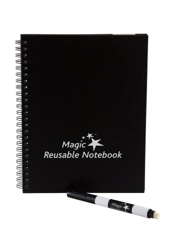 Magic Whiteboard SMALL Magic Notebook (6” x 8.25”) Portable Dry-Erase Surface  (MW1450)