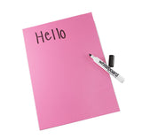 Magic Whiteboard Letter-sized 20 Sheets PINK (8.25” x 11.75”) Portable Dry-Erase Surface (MW1223)